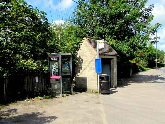 A bus shelter on London Road
