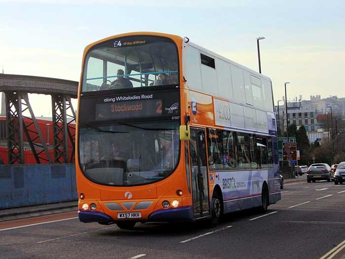 A First West of England route 2 double-decker