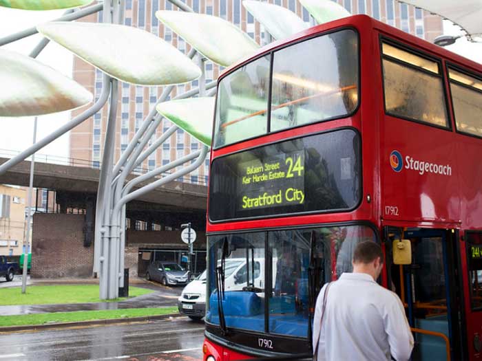 A route 241 Stagecoach double-decker