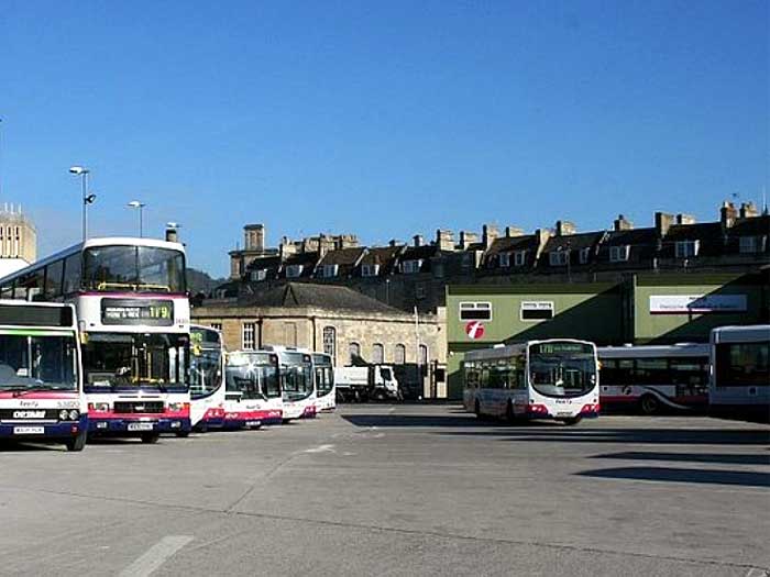 FirstBus depot in Bath