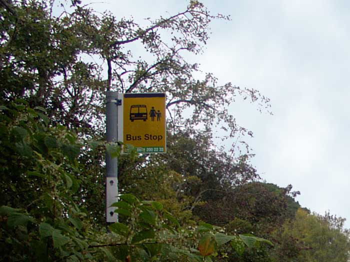 A bus stop