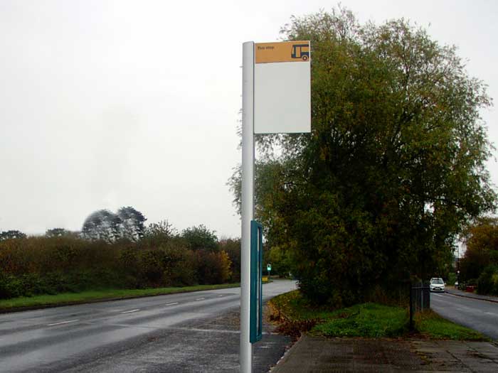 New bus stop