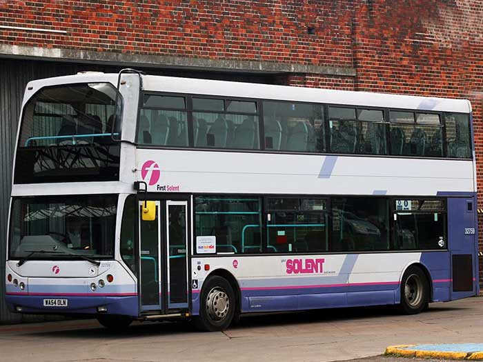 A First Solent double-decker