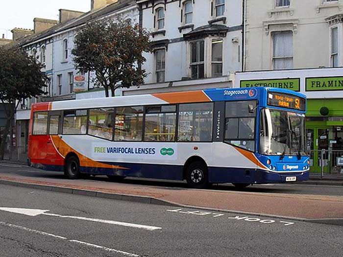 Route 51 single-decker bus