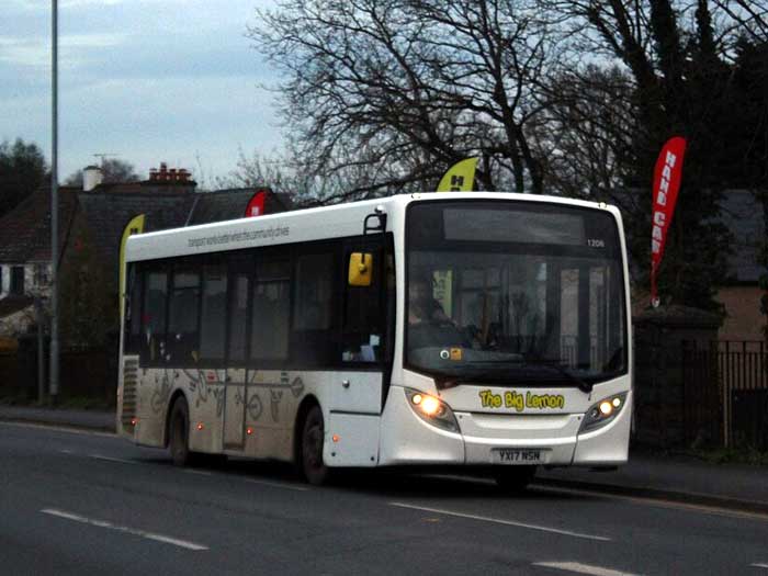 A single-decker bus operated by The Big Lemon