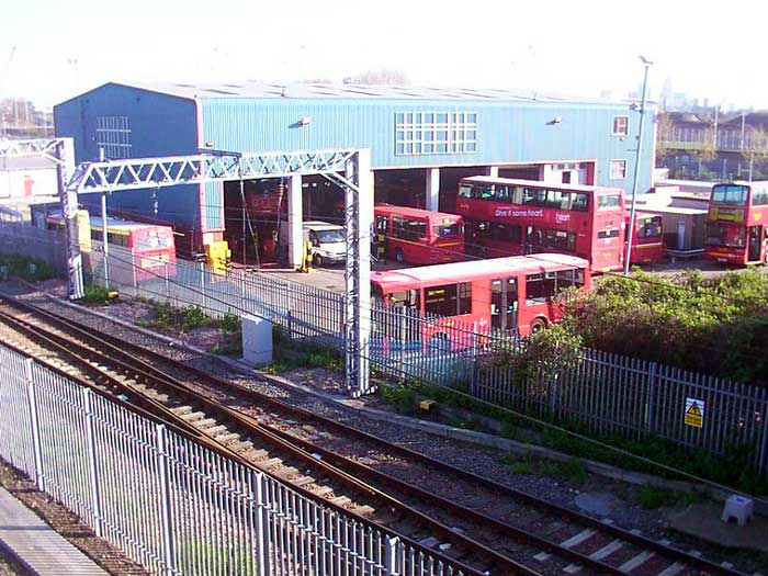 Lea Interchange bus garage